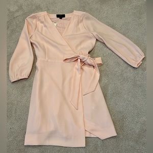 J. Crew Pink Wrap Dress